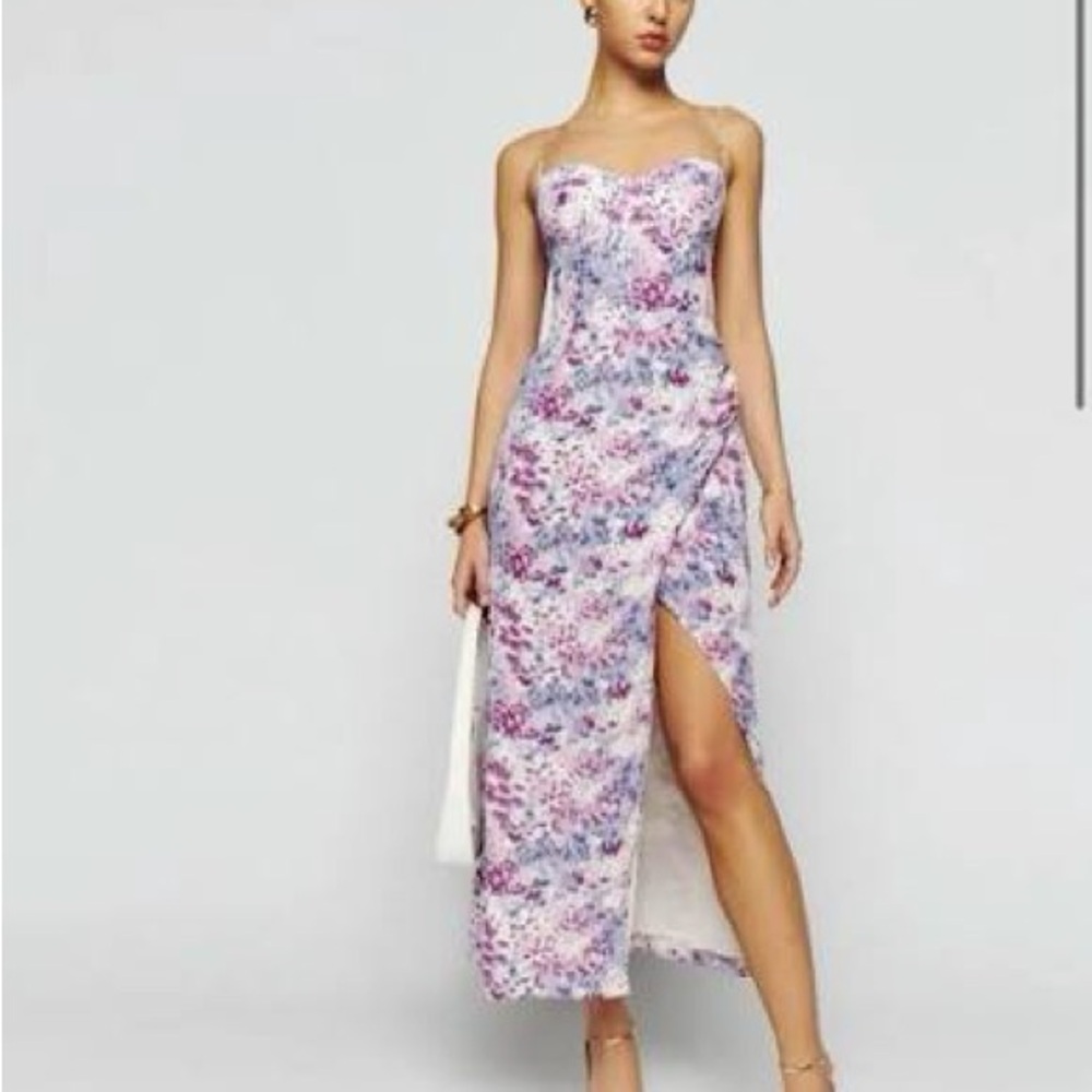 NWT Reformation Kourtney dress Morning Dew - 2